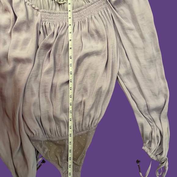Intimately Free People Another Round Women's Sz S Lavender Square Neck Bodysuit - Picture 8 of 12